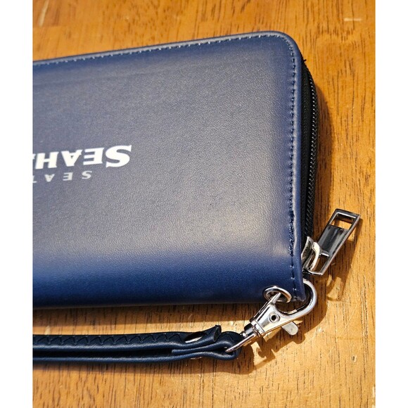 Seattle Seahawks Wallet Clutch New NFL Womens Card Holder Purse - Picture 4 of 4